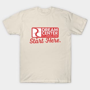 Start Here. Stamped Shirt T-Shirt